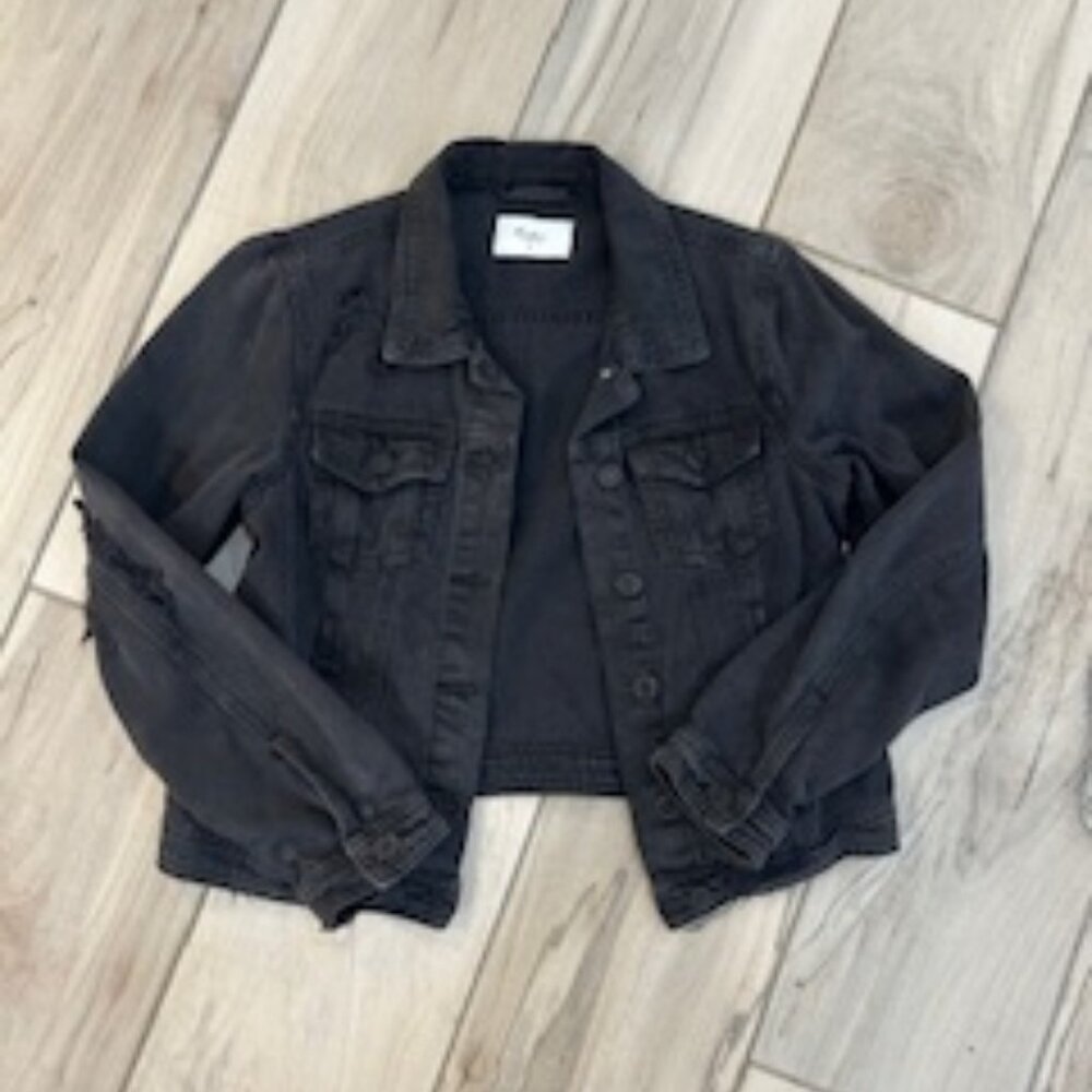 Kan Can Distressed denim jacket